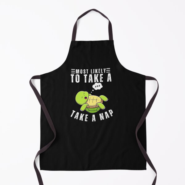 Item preview, Most Likely to Take a Nap Funny Turtle Typography Quote designed and sold by thedazzlingmonk.