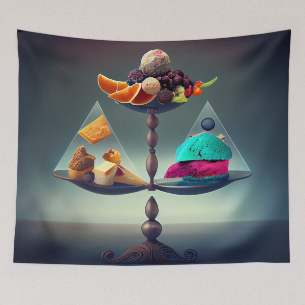 Item preview, Balance of Flavors Digital Painting designed and sold by CodeAndColors.