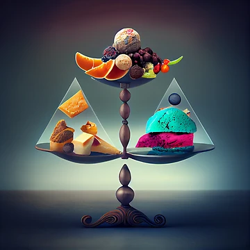 Vorschaubild zum Design Balance of Flavors Digital Painting von CodeAndColors