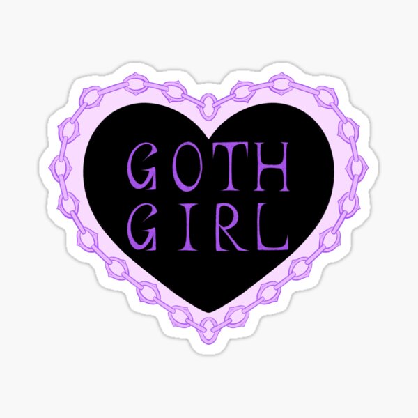 Item preview, Goth Girl Heart designed and sold by bearybutch.
