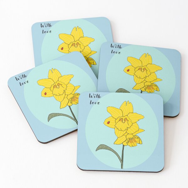Item preview, Daffodil Card with love designed and sold by Haloproductions.
