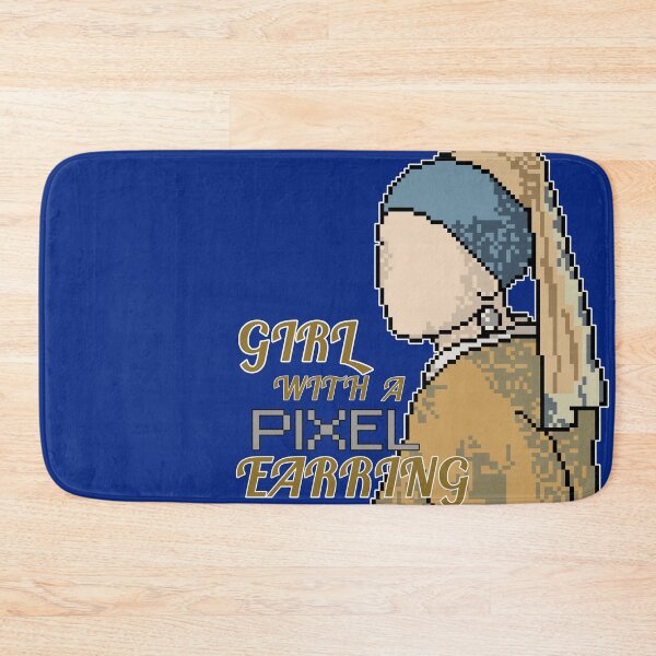 Item preview, Girl with a Pixel Earring - Vermeer's Classic Painting in Digital Pixels designed and sold by Fun Funky Designs.