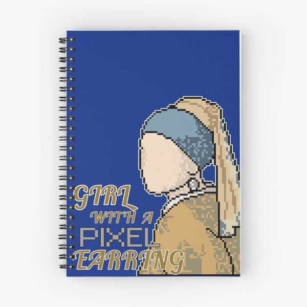 Item preview, Girl with a Pixel Earring - Vermeer's Classic Painting in Digital Pixels designed and sold by Fun Funky Designs.