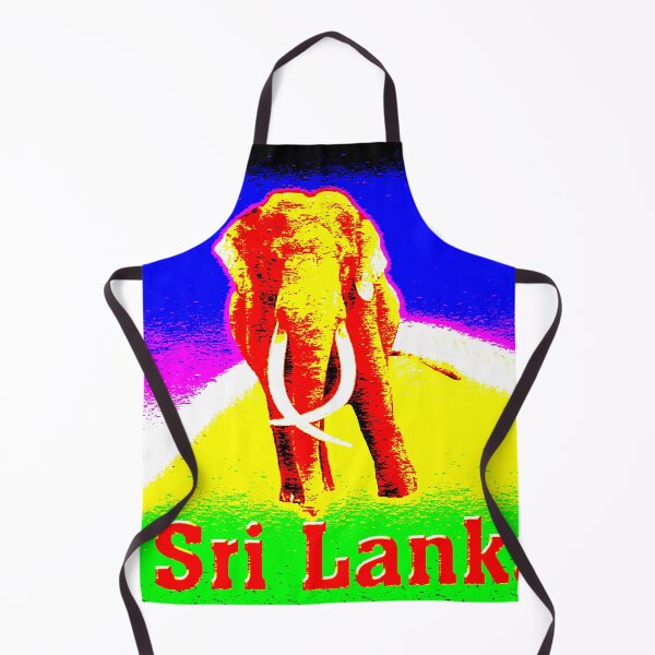 Item preview, Sri Lankan elephant in colored background designed and sold by Bigrow.