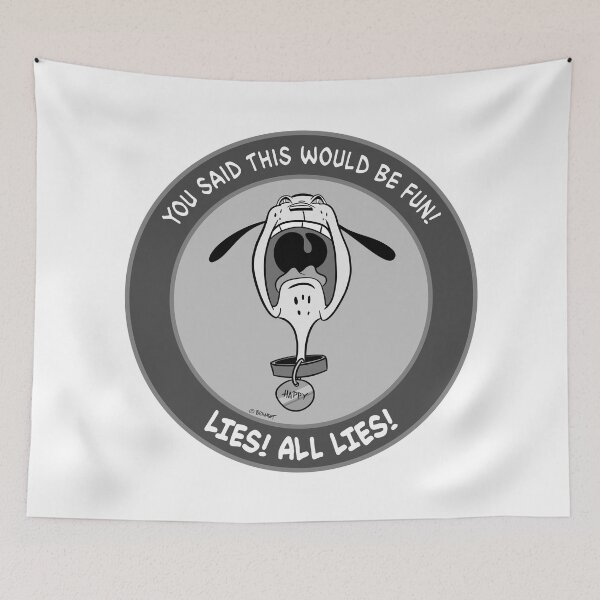 Item preview, Spoiled Pet Black and White Retro 30s Cartoon Rubberhose Style designed and sold by skullislandprod.