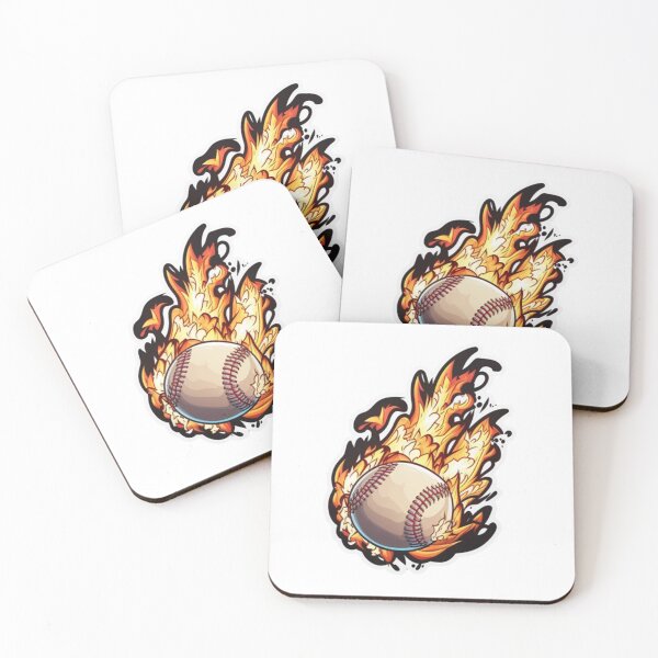 Item preview, Flaming Baseball designed and sold by StudioRobinNL.