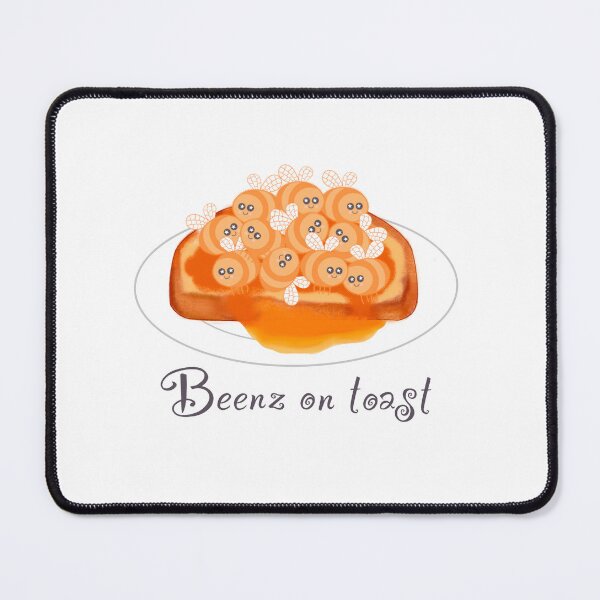 Item preview, Beenz on toast on white designed and sold by QuirkyBeez.