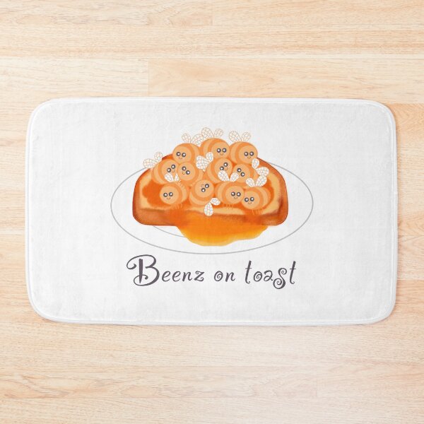 Item preview, Beenz on toast on white designed and sold by QuirkyBeez.