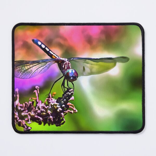Item preview, Dragonfly In Green and Blue Realistic Painting designed and sold by taiche.