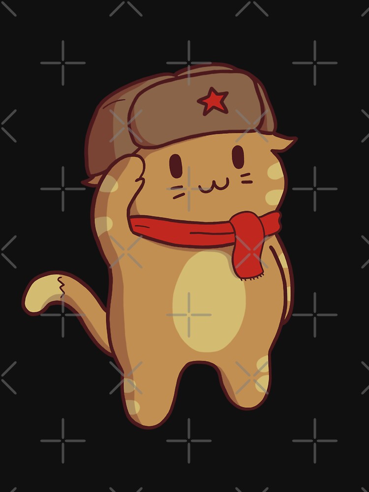 Imagen 7 de 7, Camiseta clásica con la obra Saludo al camarada Kat, diseñada y vendida por sivelobanova.