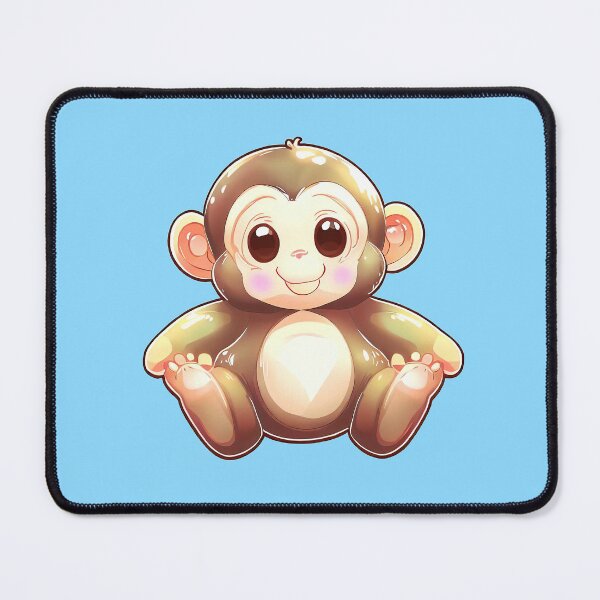 Item preview, Monkey Cute Funny Animal Wildlife Drawing designed and sold by Girih.