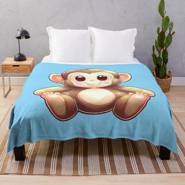 Item preview, Monkey Cute Funny Animal Wildlife Drawing designed and sold by Girih.