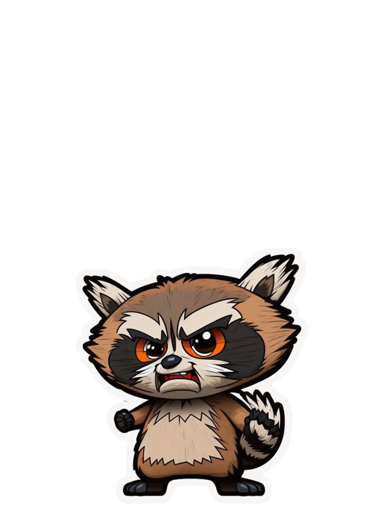 Thumbnail 4 of 4, iPhone Case, Angry Racoon designed and sold by StudioRobinNL.