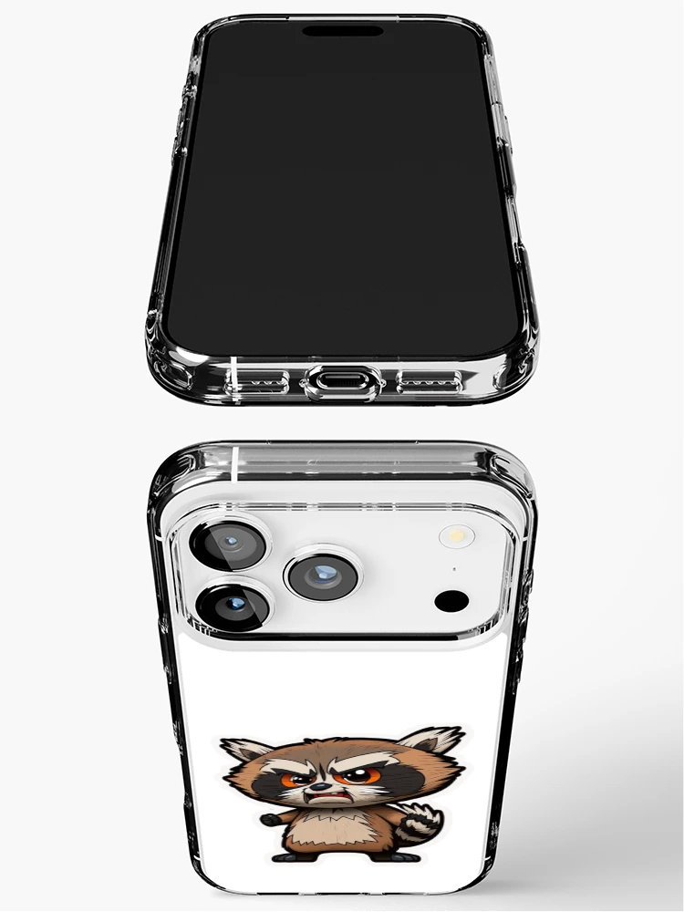 Thumbnail 3 of 5, iPhone Case, Angry Racoon designed and sold by StudioRobinNL.