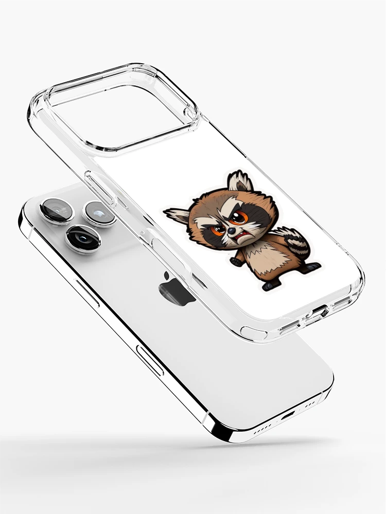 Thumbnail 2 of 5, iPhone Case, Angry Racoon designed and sold by StudioRobinNL.