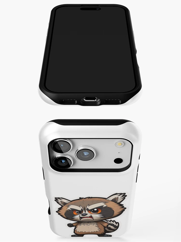 Thumbnail 3 of 4, iPhone Case, Angry Racoon designed and sold by StudioRobinNL.