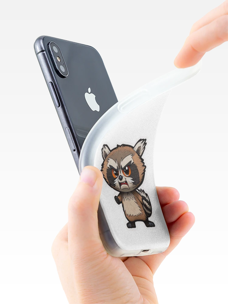 Thumbnail 4 of 5, iPhone Case, Angry Racoon designed and sold by StudioRobinNL.