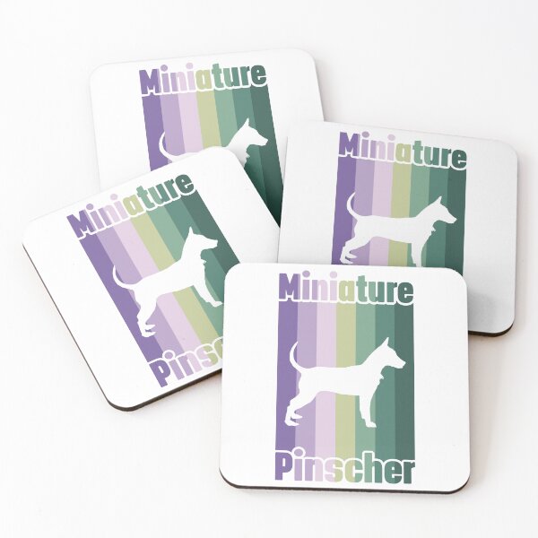 Item preview, Miniature Pinscher Pastel Lines designed and sold by FrescoDesign.