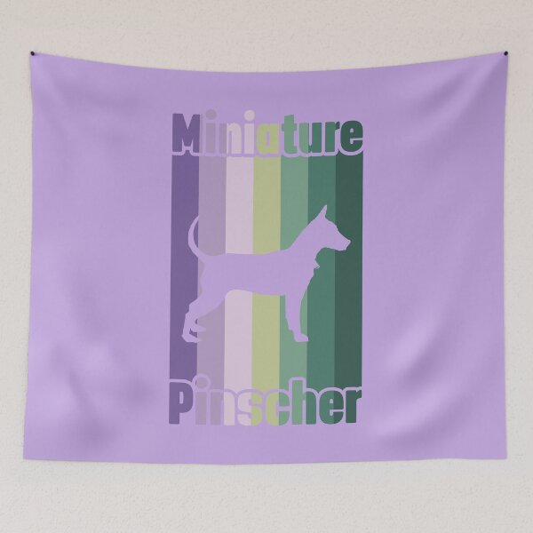 Item preview, Miniature Pinscher Pastel Lines designed and sold by FrescoDesign.