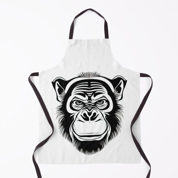 Item preview, Chimp black and white portrait No.2 designed and sold by Artistic Fusion Lab.