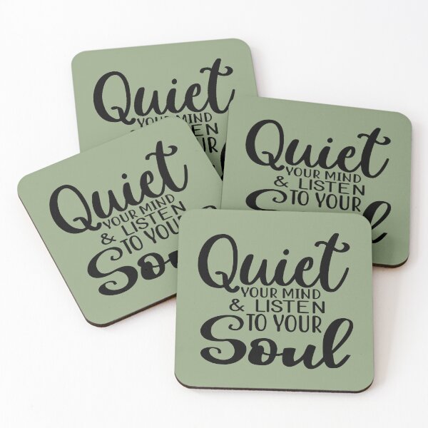 Item preview, Yoga Quote Quiet Your Mind and Listen To Your Soul Motivational Saying designed and sold by SoccaTamam.