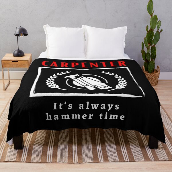 Item preview, Carpenter It's Always Hammer Time funny motivational design designed and sold by DigitalMagShop.