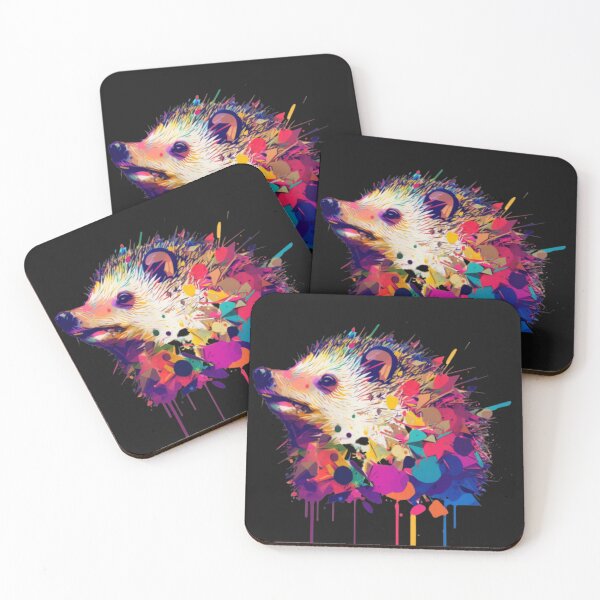 Item preview, FUNNY HEDGEHOG WITH SMILING STREET ART GRAFFITI designed and sold by CRAZY&ART.