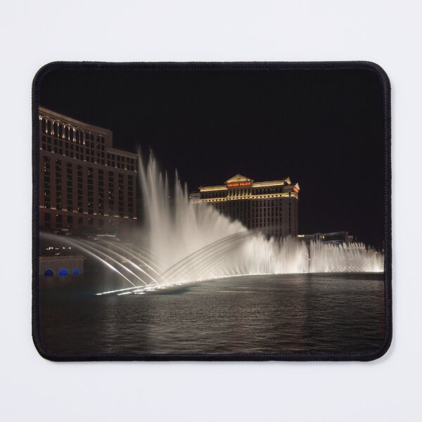 Item preview, Midnight Fountain Dance - Bellagio and Caesars Palace Las Vegas Nevada designed and sold by Georgia Mizuleva.