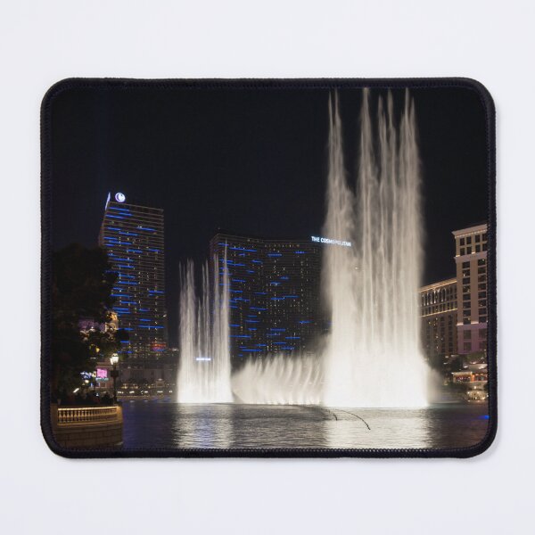 Item preview, Cosmopolitan Behind a Water Curtain - Bellagio Fountains Las Vegas Nevada designed and sold by Georgia Mizuleva.