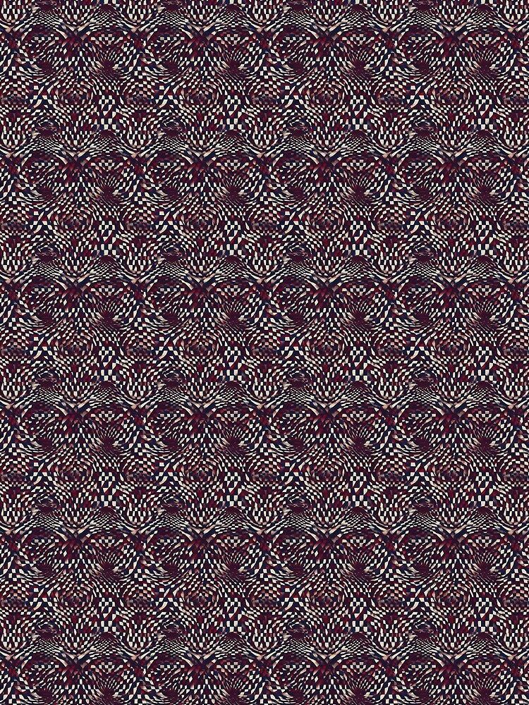 Thumbnail 3 of 3, Scarf, Optical illusions pattern designed and sold by PatternSummit.