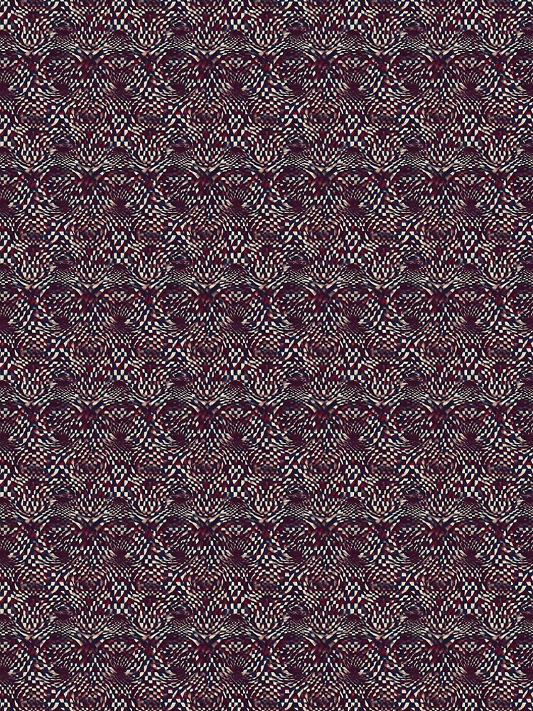 Aperçu 5 sur 5. Robe trapèze avec l'œuvre Optical illusions pattern créée et vendue par PatternSummit.