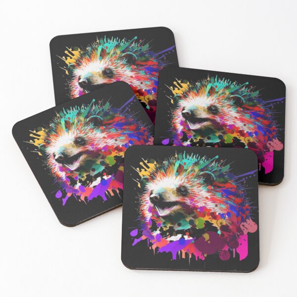 Item preview, FUNNY HEDGEHOG WITH SMILING STREET ART GRAFFITI designed and sold by CRAZY&ART.