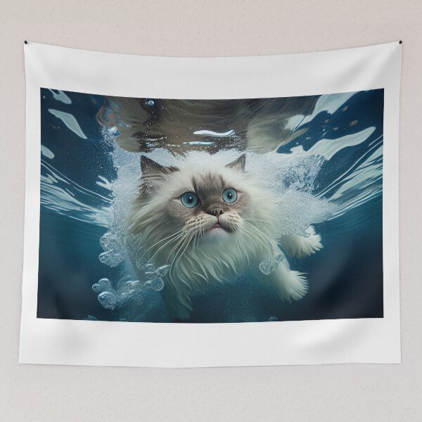 Item preview, swimming cat designed and sold by SuperSousou.