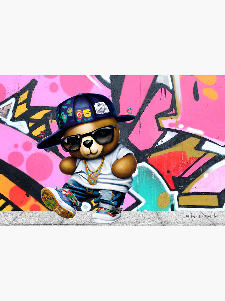 Graffiti Teddy Bear Hip Hop Teddy Bear Gangster Teddy Bear 