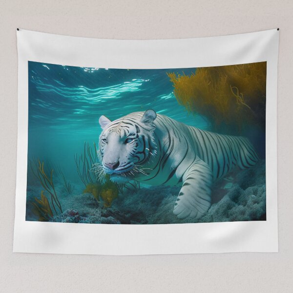 Item preview, swimming tiger designed and sold by SuperSousou.