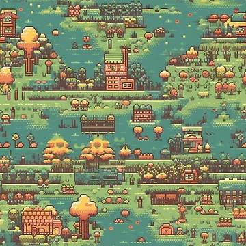 Artwork thumbnail, Pixel art pattern by PatternSummit
