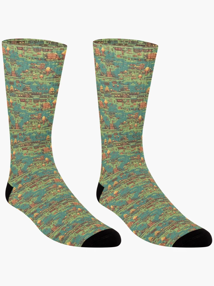 Thumbnail 3 of 5, Socks, Pixel art pattern designed and sold by PatternSummit.