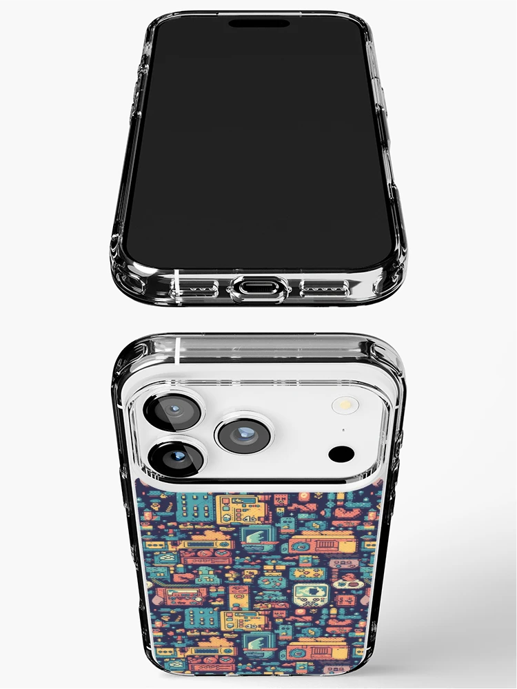 Thumbnail 3 of 5, iPhone Case, Pixel art pattern designed and sold by PatternSummit.