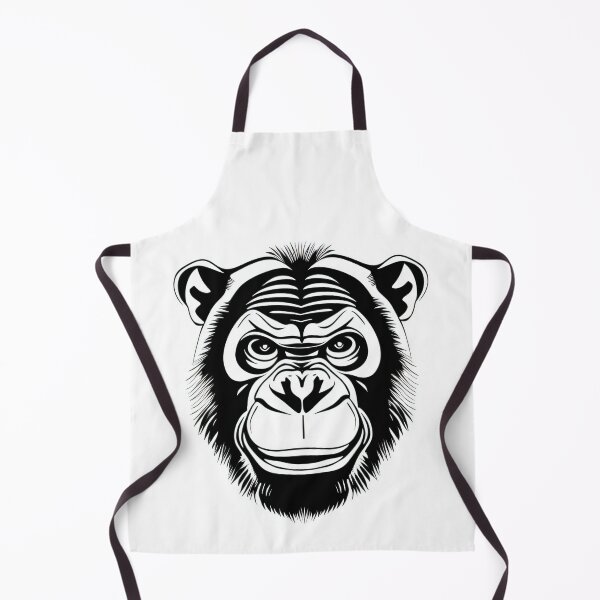 Item preview, Chimp black and white portrait No.3 designed and sold by Artistic Fusion Lab.