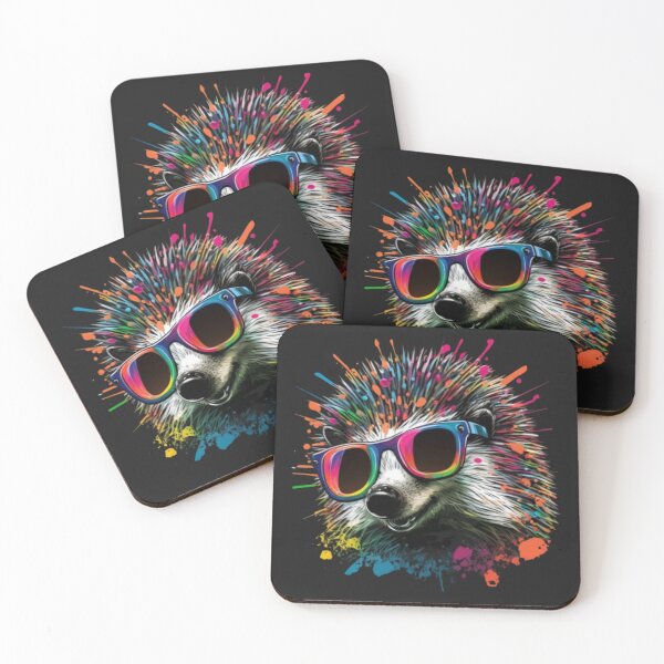 Item preview, FUNNY HEDGEHOG WITH SMILING STREET ART GRAFFITI designed and sold by CRAZY&ART.