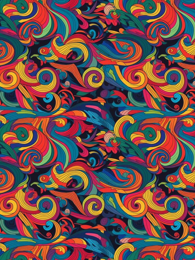 Thumbnail 5 of 5, iPhone Case, Psychedelic swirls pattern designed and sold by PatternSummit.
