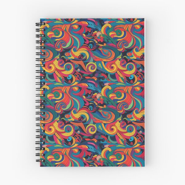 Aperçu de l'œuvre Psychedelic swirls pattern créée et vendue par PatternSummit.