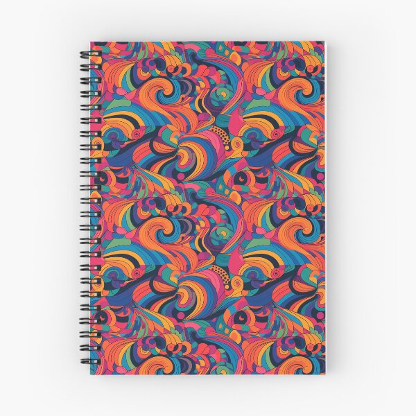 Aperçu de l'œuvre Psychedelic swirls pattern créée et vendue par PatternSummit.