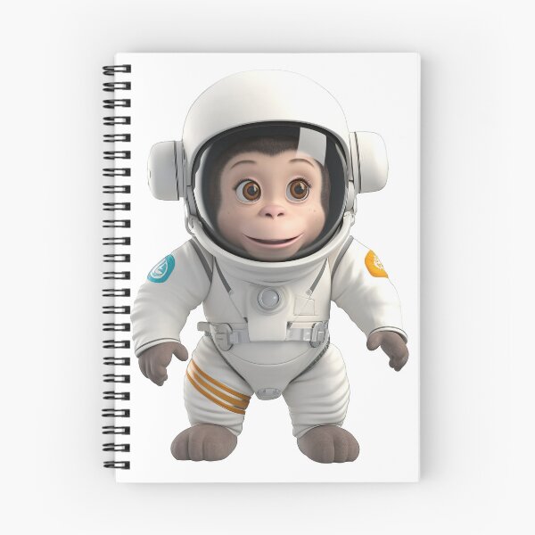 Item preview, Astronaut style cute monkey, chimpanzee isolated object 3 designed and sold by jetaiart.