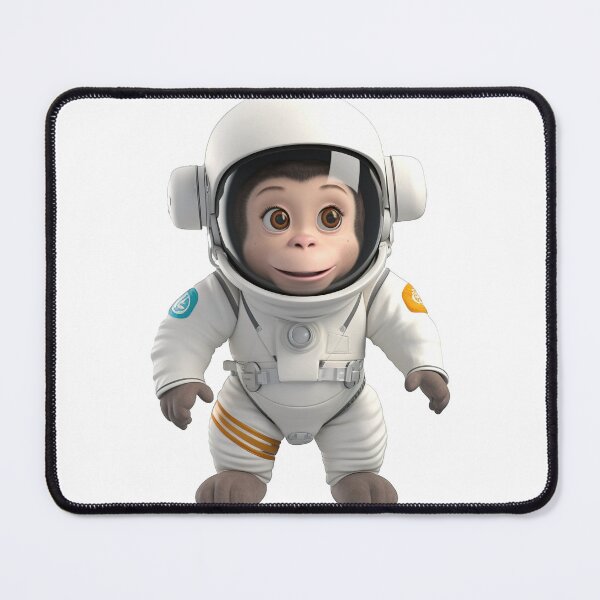 Item preview, Astronaut style cute monkey, chimpanzee isolated object 3 designed and sold by jetaiart.
