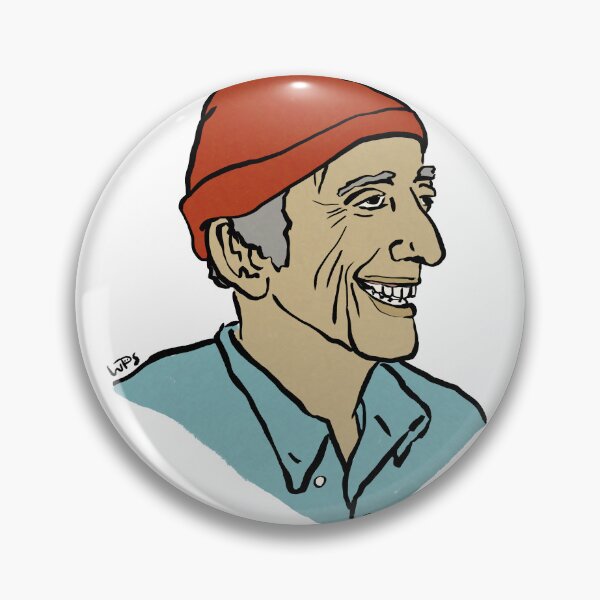 Item preview, Jacques Cousteau colour designed and sold by WhenPigsSwim.