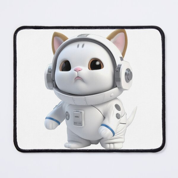 Item preview, Astronaut style cute cat, kitten isolated object 4 designed and sold by jetaiart.