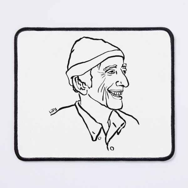 Item preview, Jacques Cousteau outline designed and sold by WhenPigsSwim.