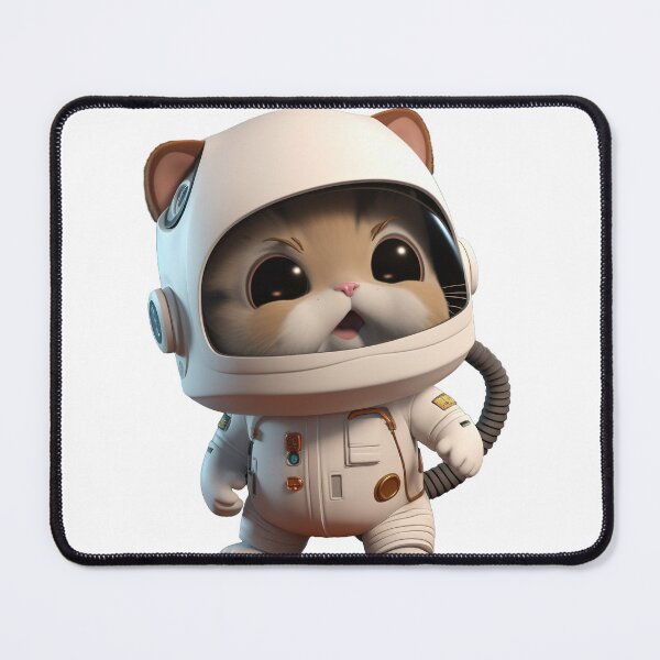 Item preview, Astronaut style cute cat, kitten isolated object 5 designed and sold by jetaiart.