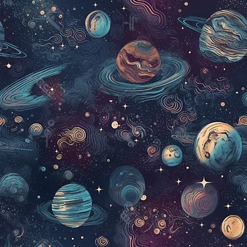 Imagen de la obra Space and galaxies pattern de PatternSummit